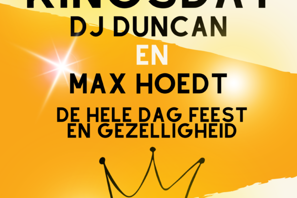 Koningsdag bij het Stadscafé