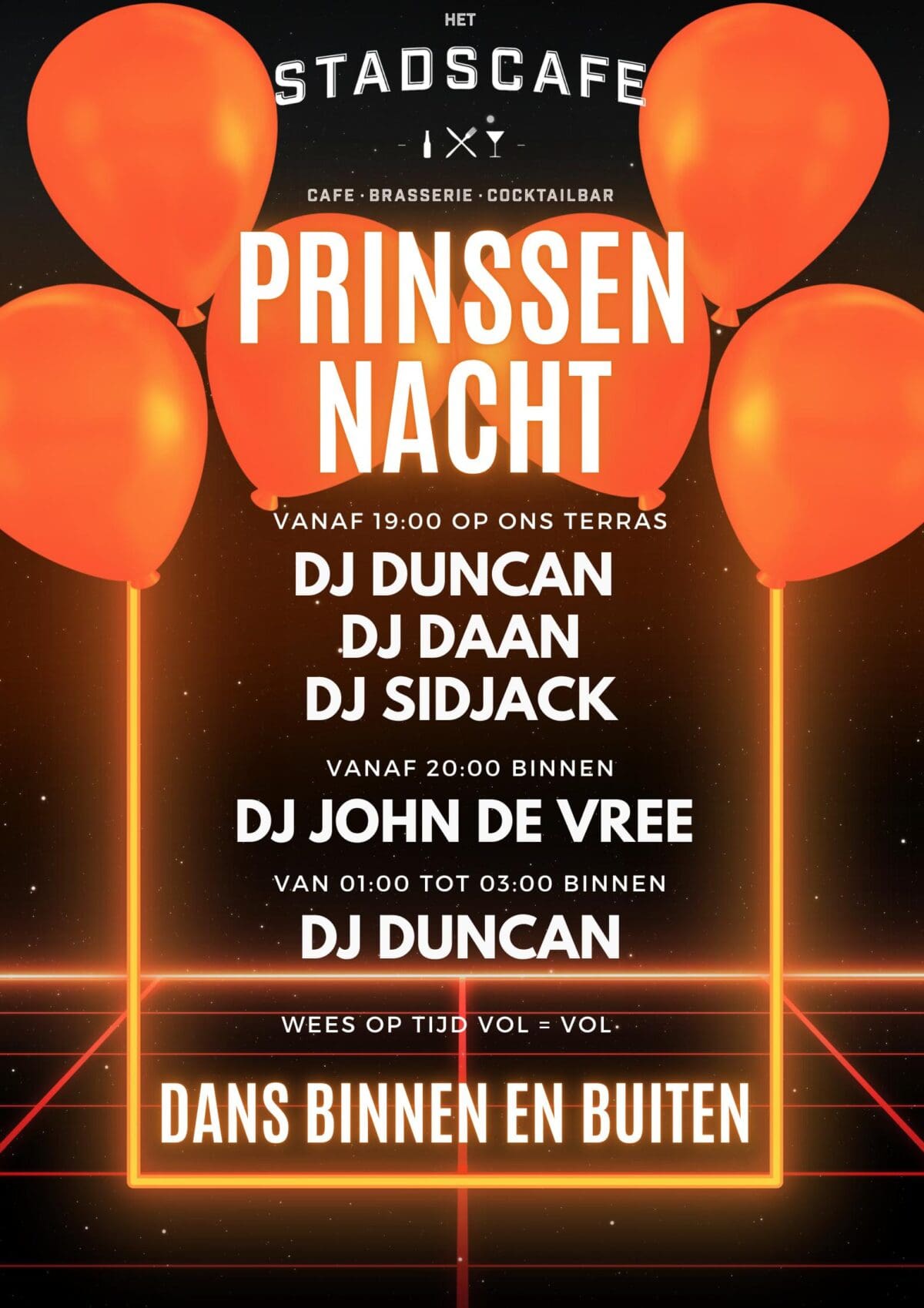 Prinsennacht bij Stads