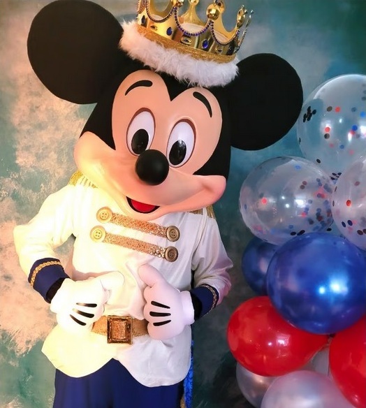 Fotoshoot met Micky Mouse